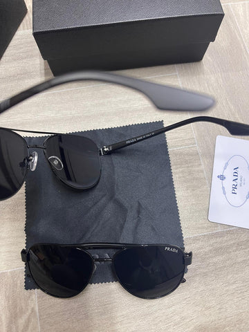 Prada Linea Rossa Black Polarized Sunglasses