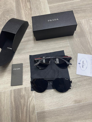 Prada Sport PS54TS Sunglasses – Black Polarized