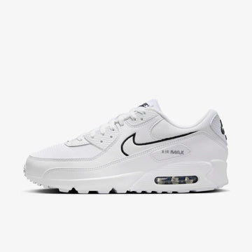 Nike Air Max 90 White/Black – Outlined Swoosh Edition