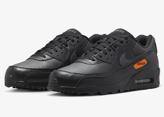 Nike Air Max 90 GTX Gore-Tex Men’s Trainers – Black/Anthracite/Safety Orange