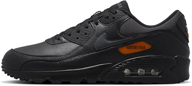 Nike Air Max 90 GTX Gore-Tex Men’s Trainers – Black/Anthracite/Safety Orange