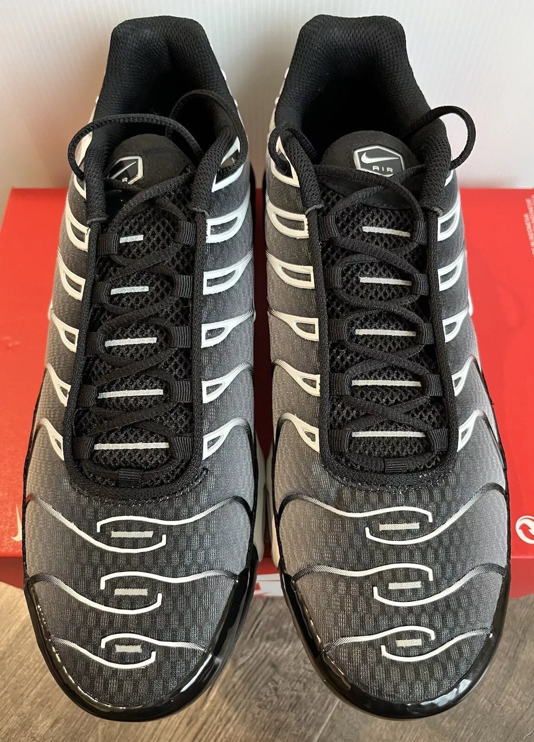 Nike Air Max Plus Black White Metallic Silver